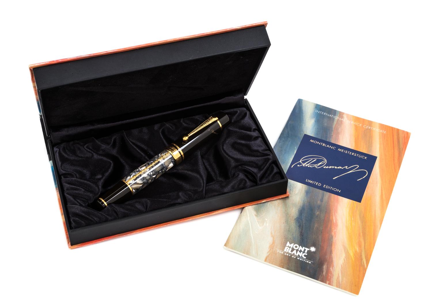 A Montblanc Meisterstuck Alexandre Dumas Limited Edition Fountain Pen