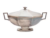 A Silver-Plate Tureen