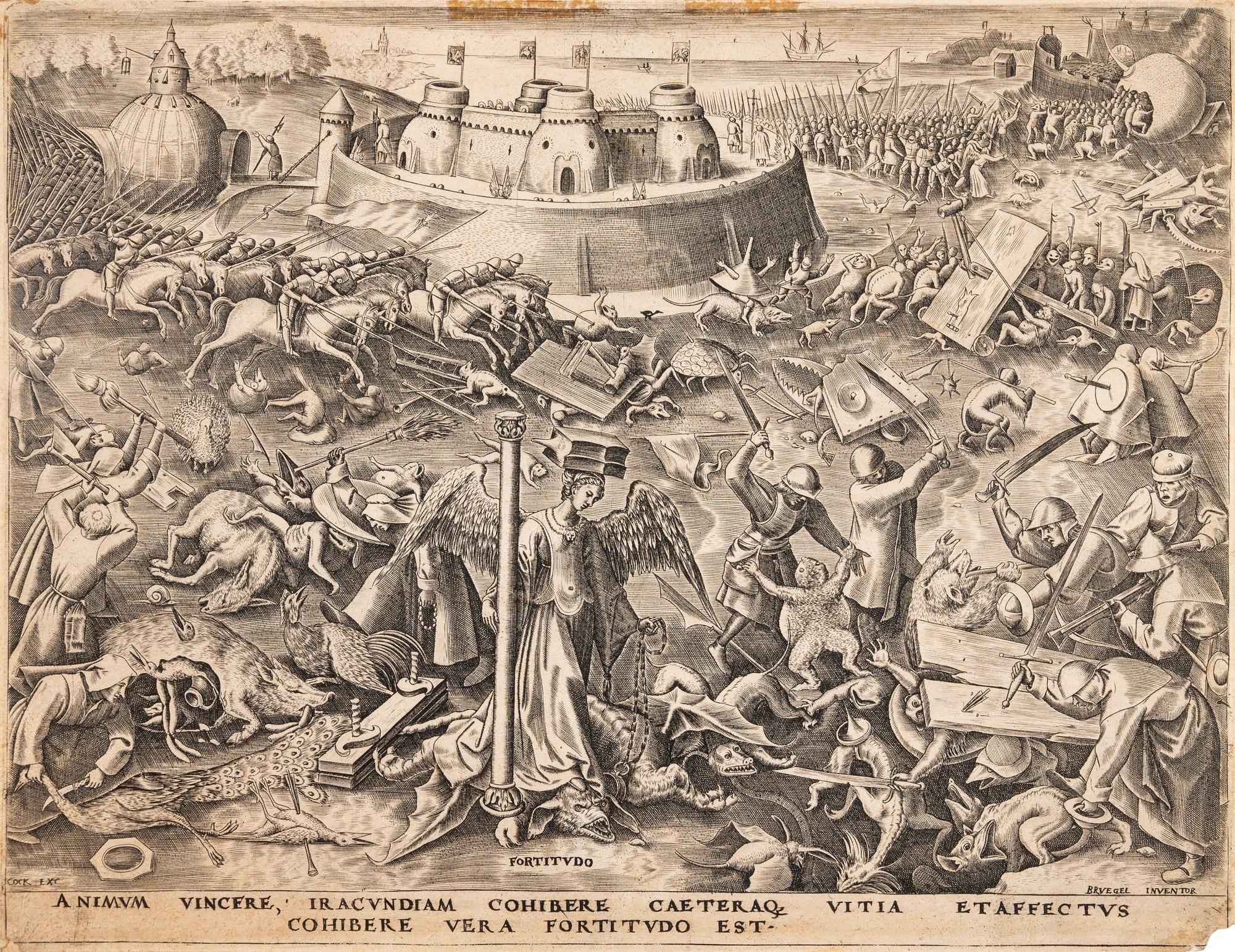 A pair of prints ( The Last Judgement; Fortitude )