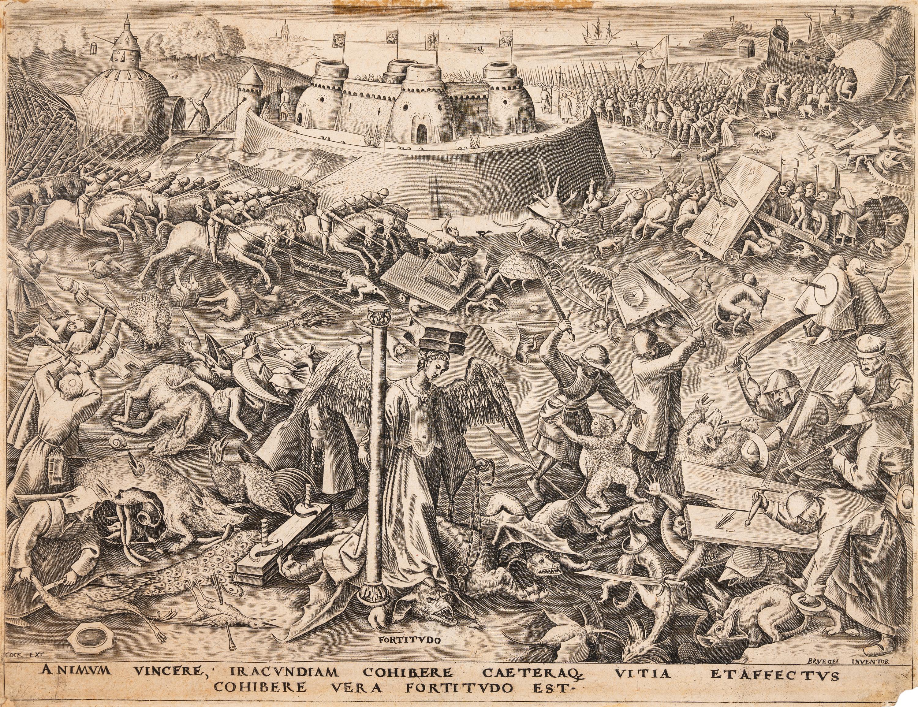 A pair of prints ( The Last Judgement; Fortitude )