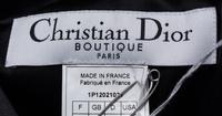 A Christian Dior Black Pant Suit, Size 8.