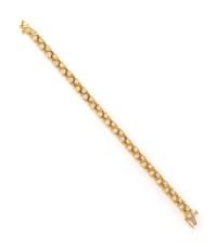 YELLOW GOLD AND DIAMOND BRACELET
