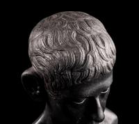A Romano-Egyptian Black Basalt Male Portrait Bust