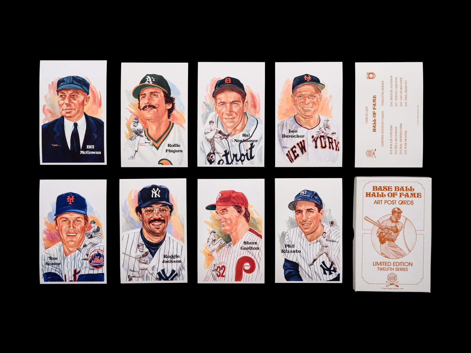 A Complete Run of 1980-2002 Series One Through Fifteen Perez-Steele Baseball Hall of Fame Post Cards