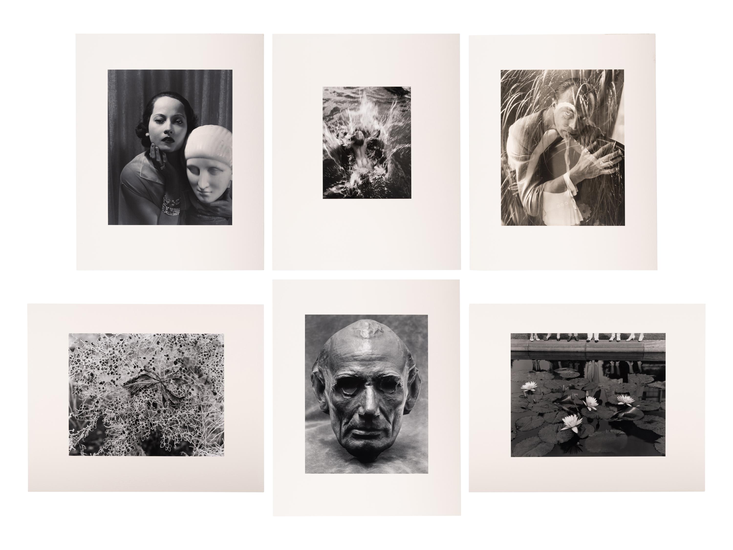 A group of six photographs (from Juxtapositions printed by George Tice with labels signed by George Tice and Joanna Steichen)