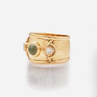 Two Men's 14K Yellow Gold Rings