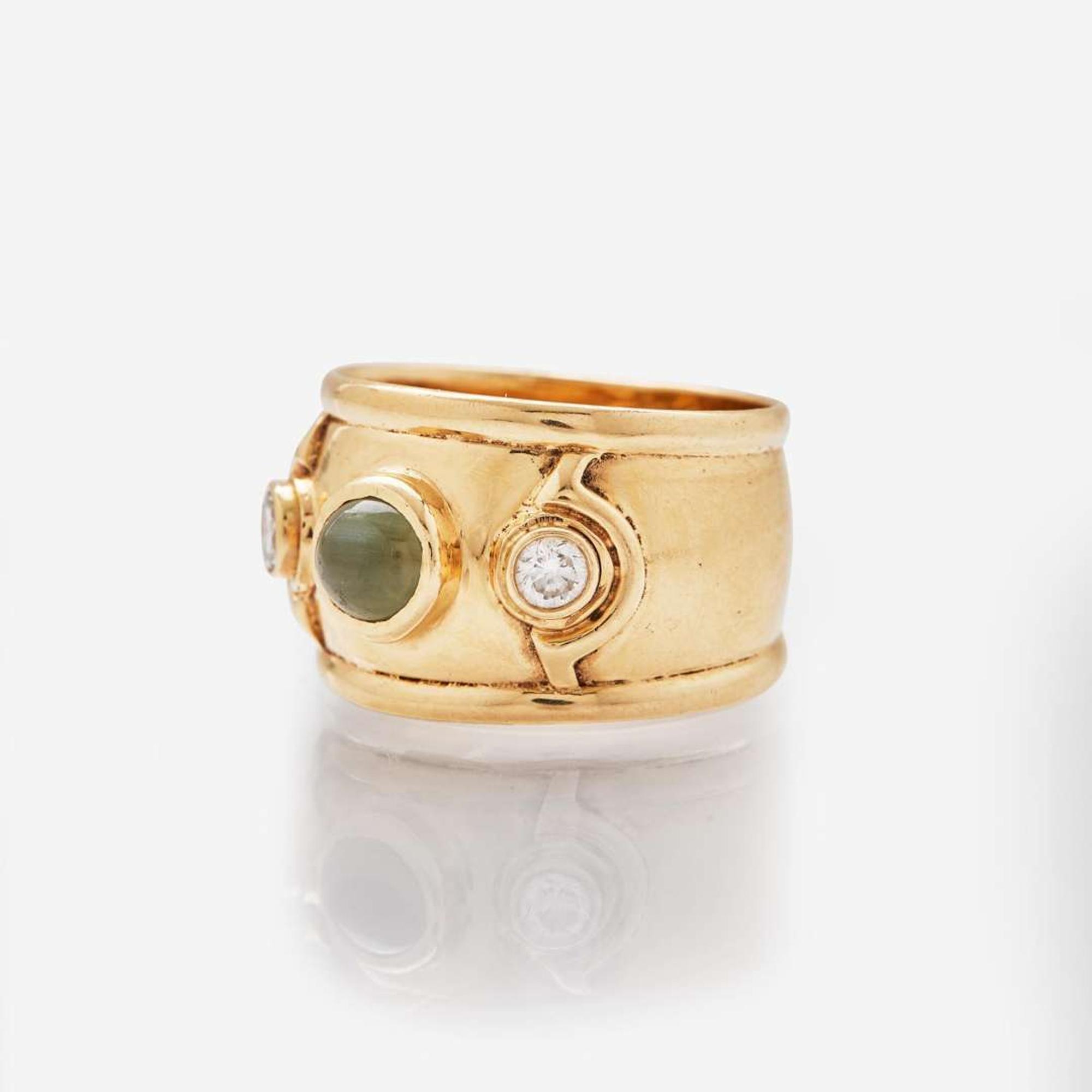 Two Men's 14K Yellow Gold Rings