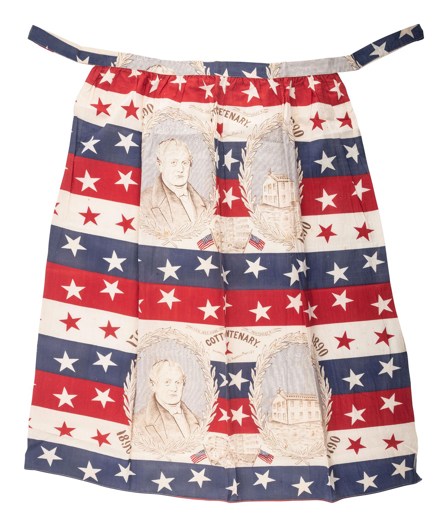 [AMERICANA]. Cotton Centenary apron. Pawtucket, RI: Dunnell Man'f'g Co., 1890.