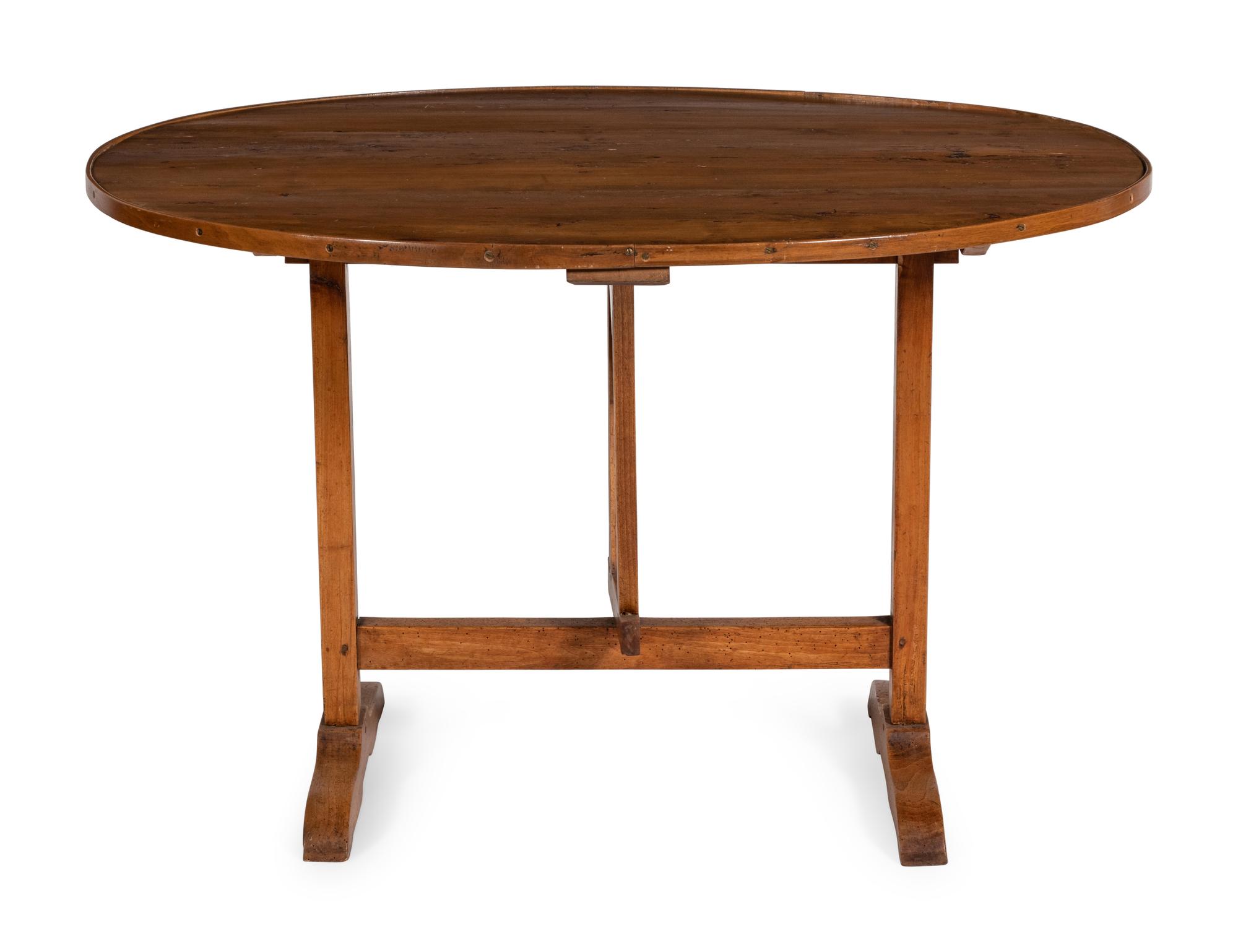 A French Fruitwood Wine Tasting Tilt-Top Table