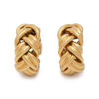 YELLOW GOLD EARCLIPS