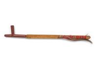 Standing Rock Sioux Carved Pipe Stem, with Catlinite Bowl