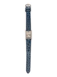 CARTIER, STAINLESS STEEL 'TANK BASCULANTE' WATCH