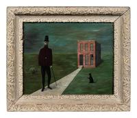 The Mysterious Stranger (Man, House, and Lady)