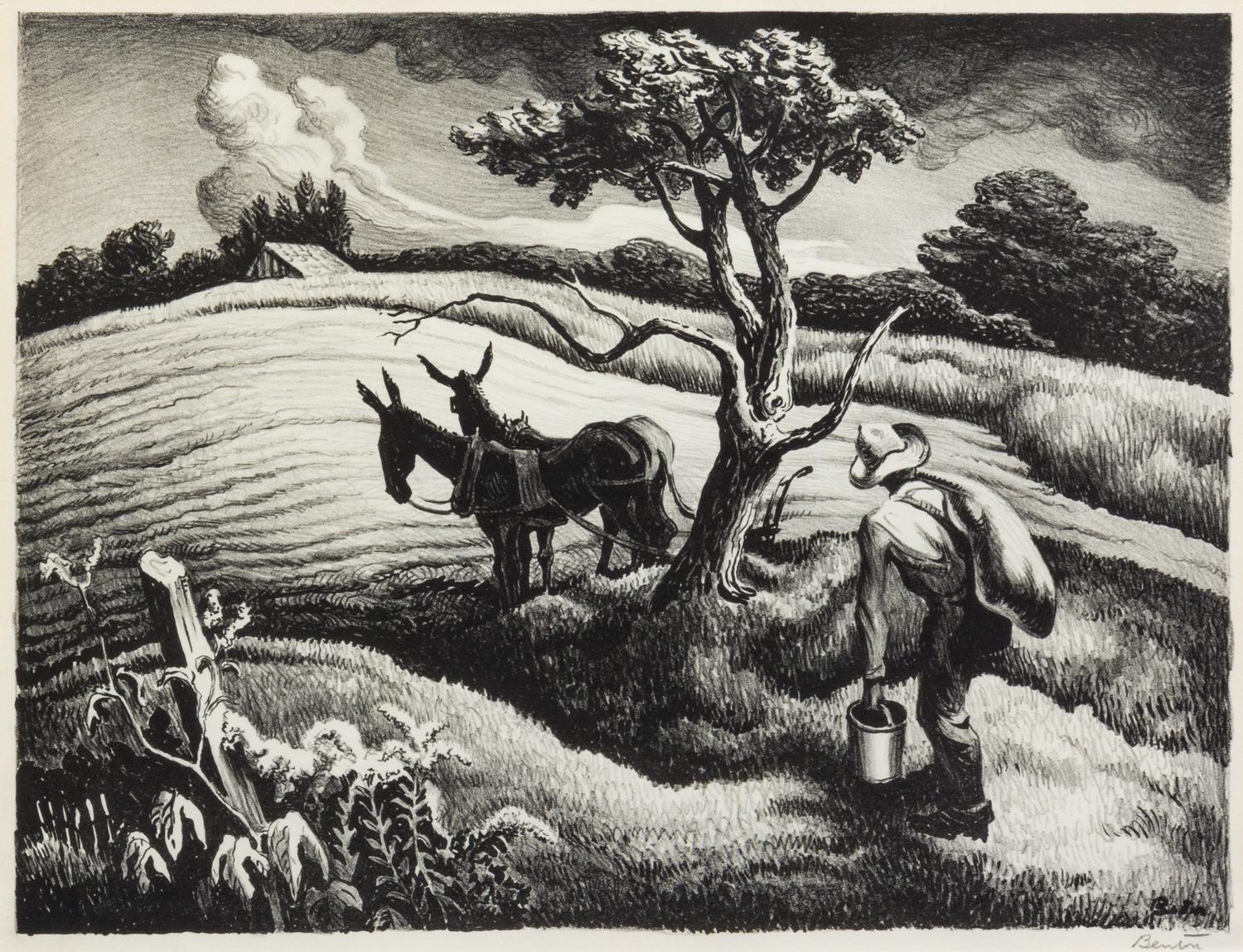 Thomas Hart Benton, (American, 1889-1975), Approaching Storm, 1938