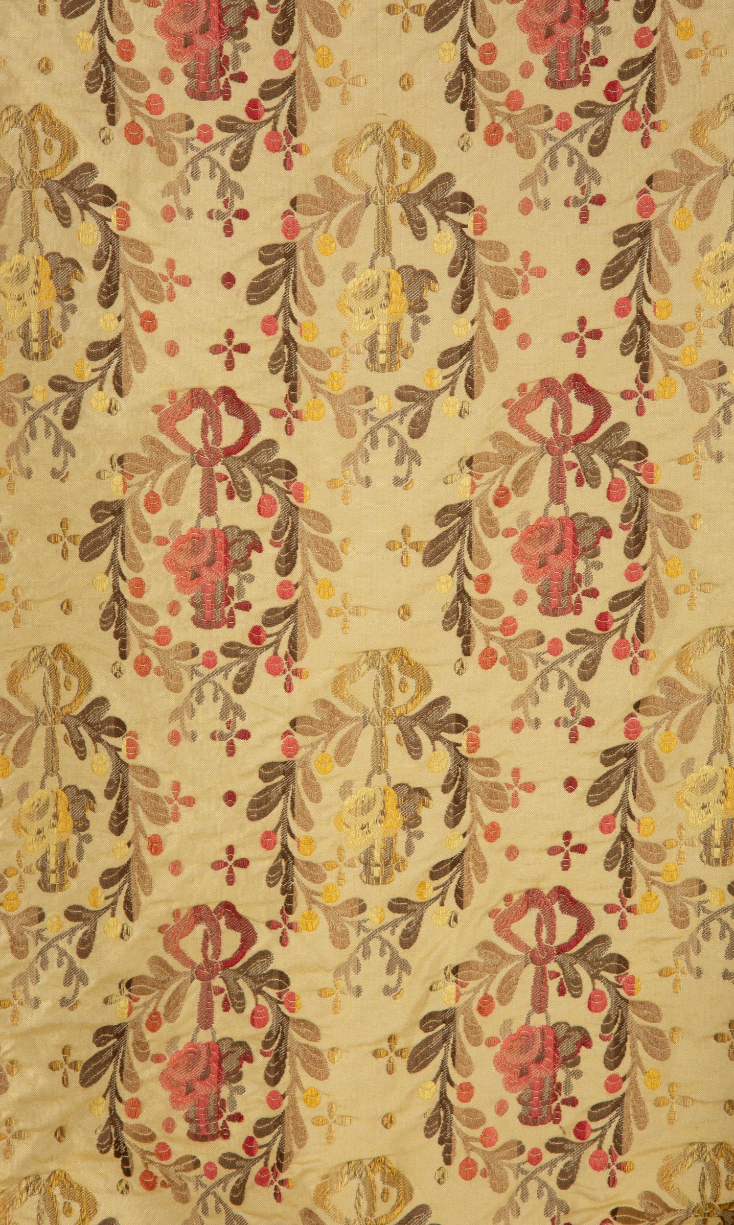 Two Scalamandré Silk Balloon Shades — 20th Century