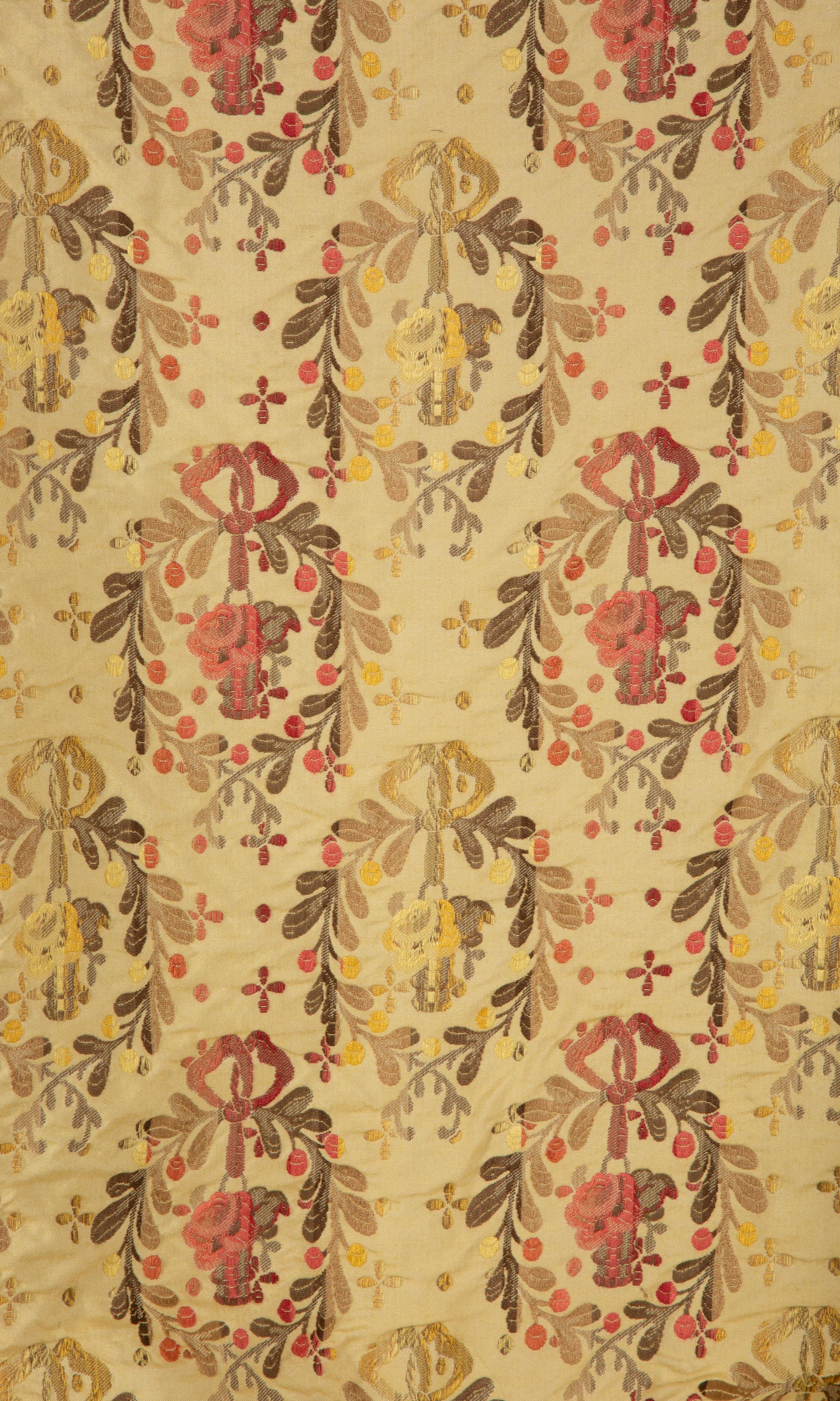 Two Scalamandré Silk Balloon Shades — 20th Century
