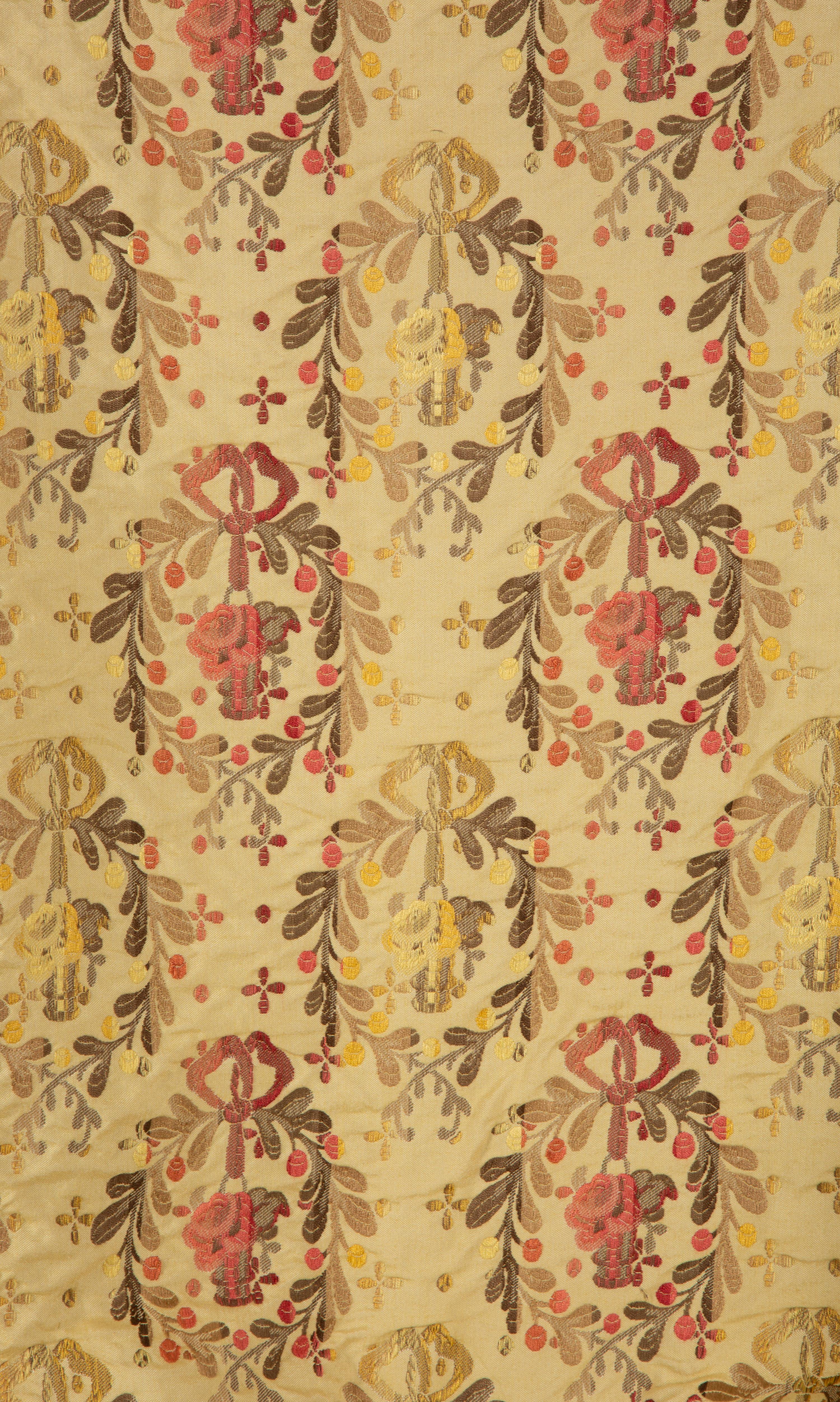 Two Scalamandré Silk Balloon Shades — 20th Century