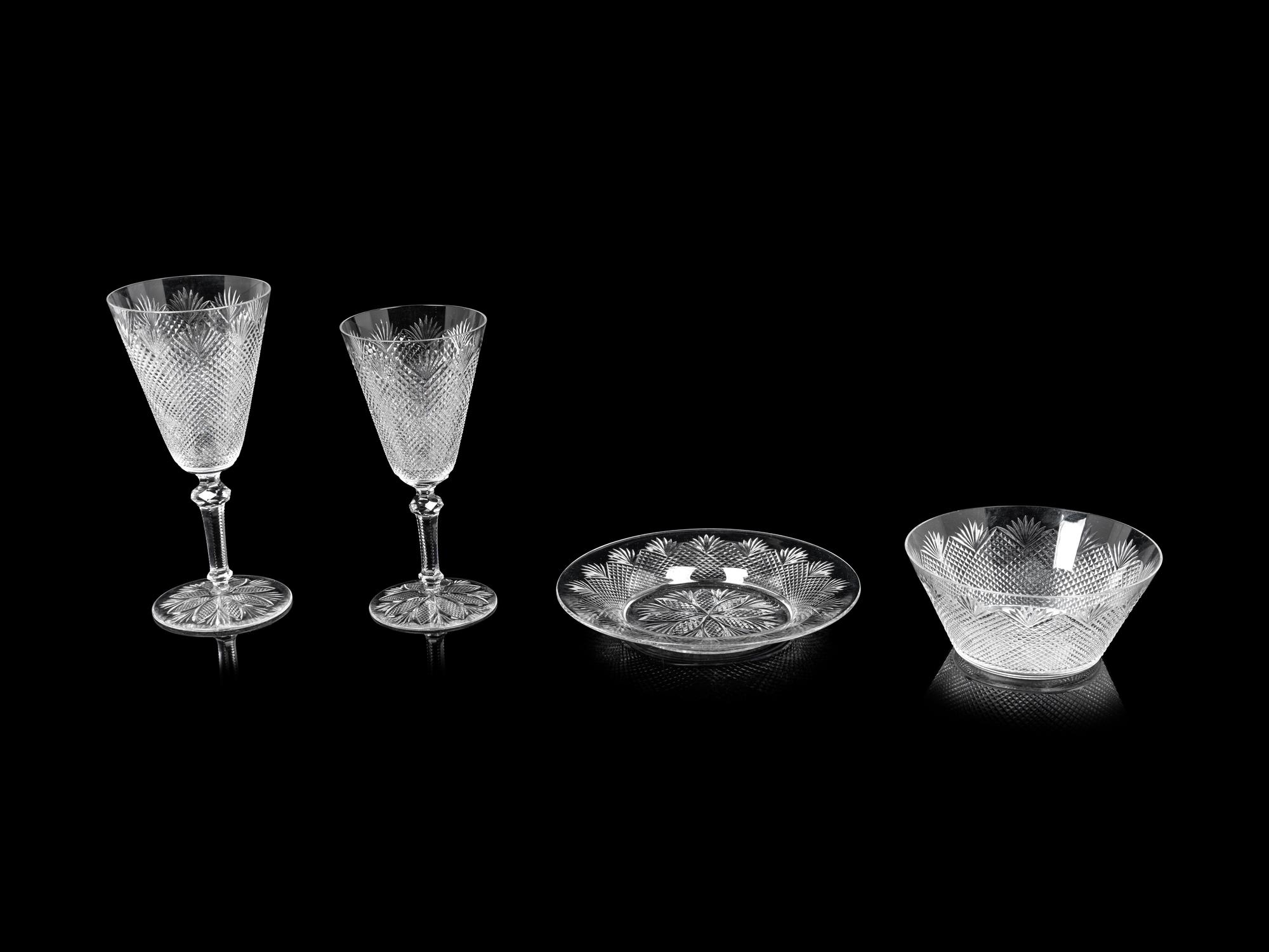 A Baccarat Nonancourt Stemware Service