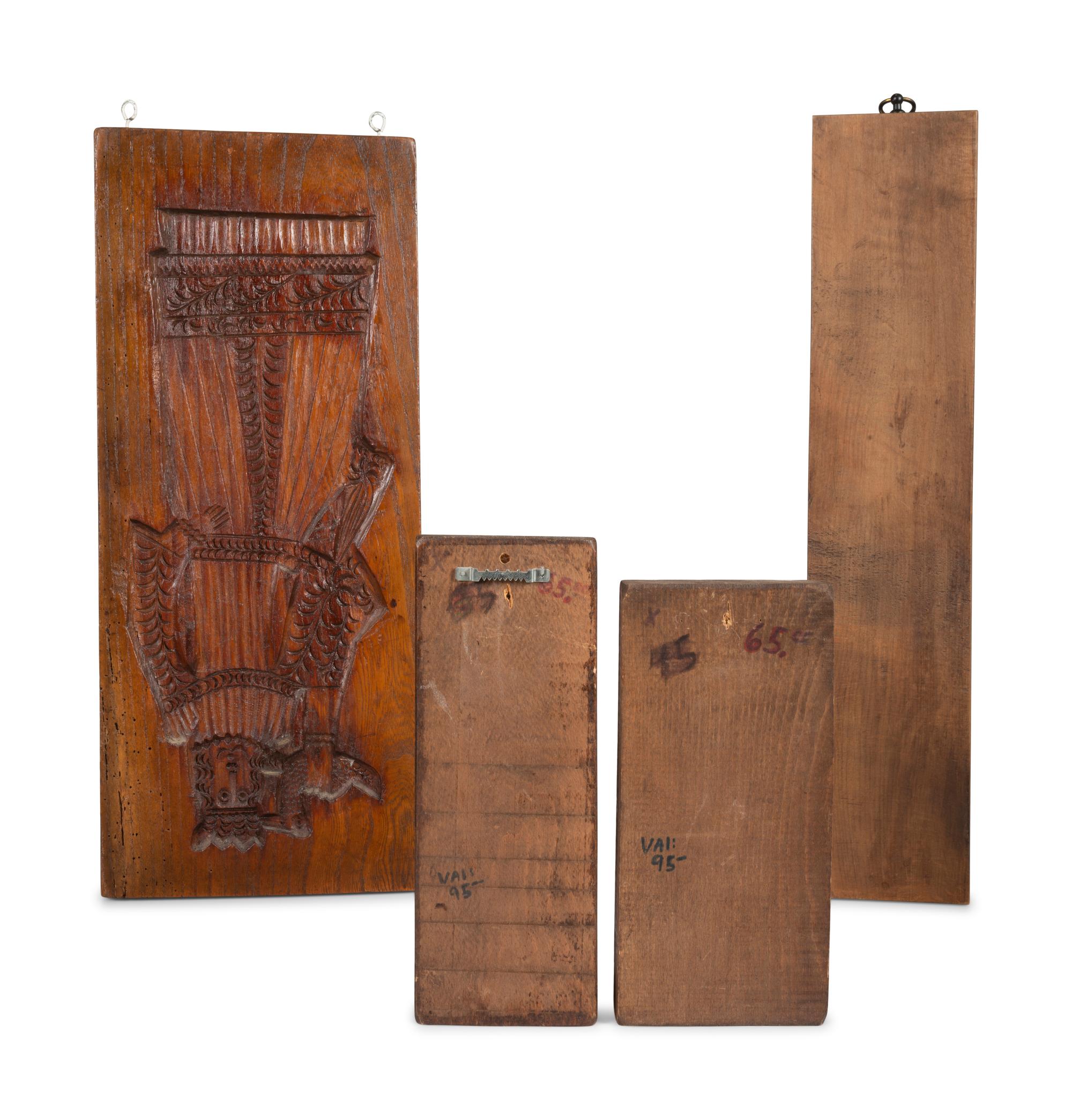 Four Wooden Mold Boards
