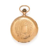 LONGINES, 18K YELLOW GOLD MINUTE REPEATER HUNTER CASE POCKET WATCH