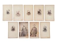 [CIVIL WAR - ARMY OF POTOMAC]. BRADY, Mathew (1822-1896), photographer. A group of 37 CDVs of Union generals, incl. MEADE, FRANKLIN, STONEMAN, BURNSIDE, TYLER, KEYES, GRIFFIN, MARTINDALE, and HATCH, MOH.