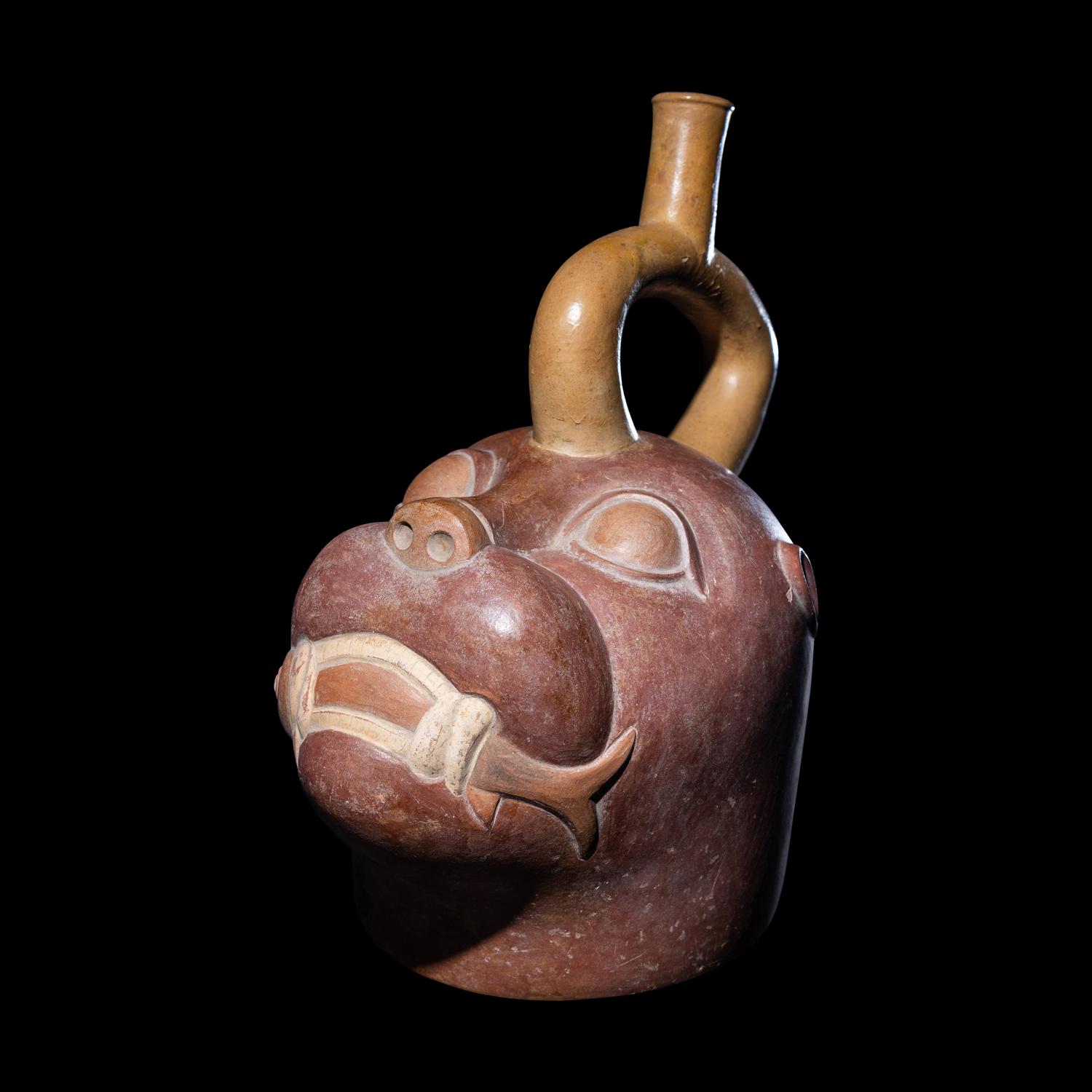 A Moche Sea Lion Effigy Vessel
