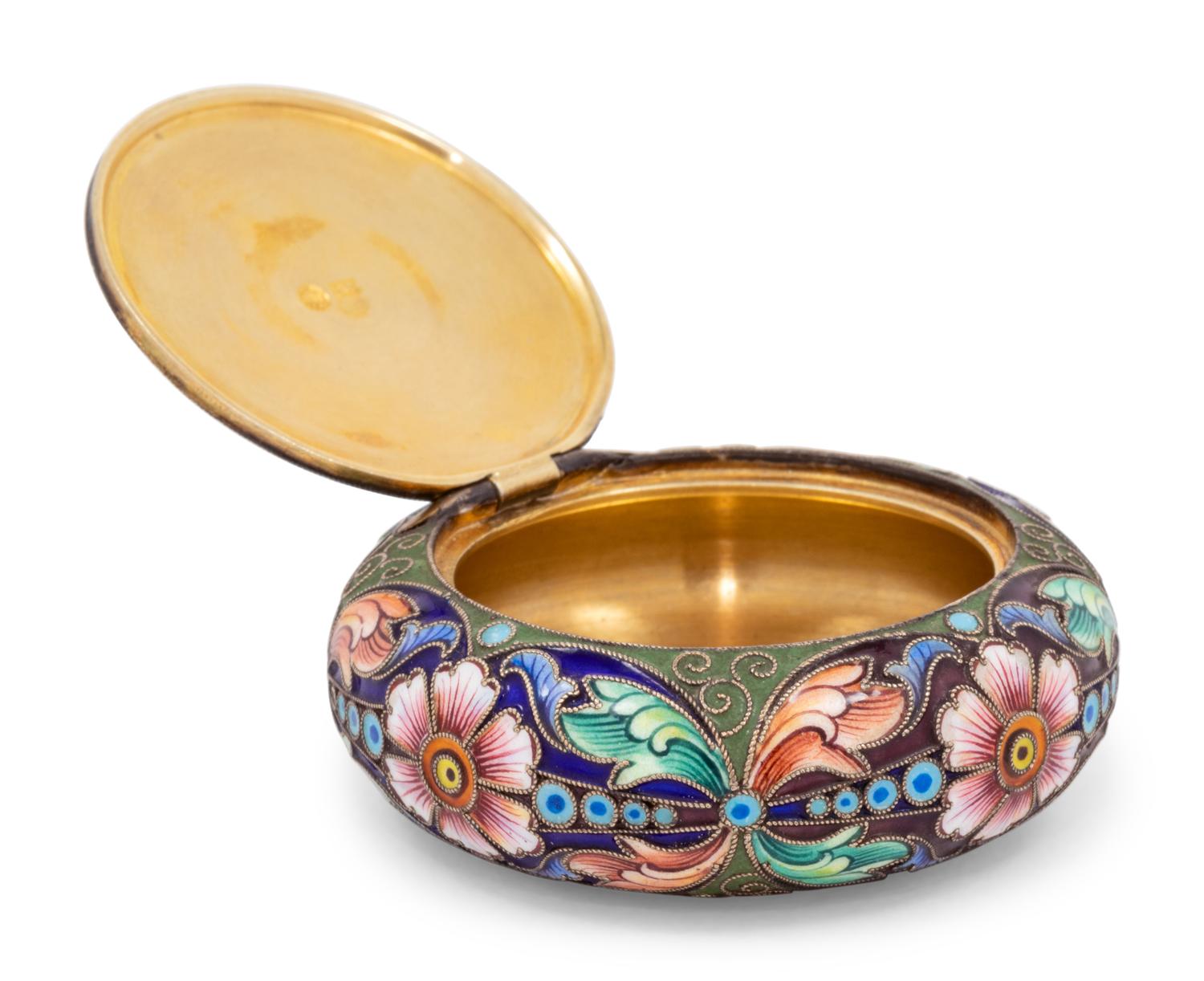 A Feodor Ruckert Enameled Snuff Box