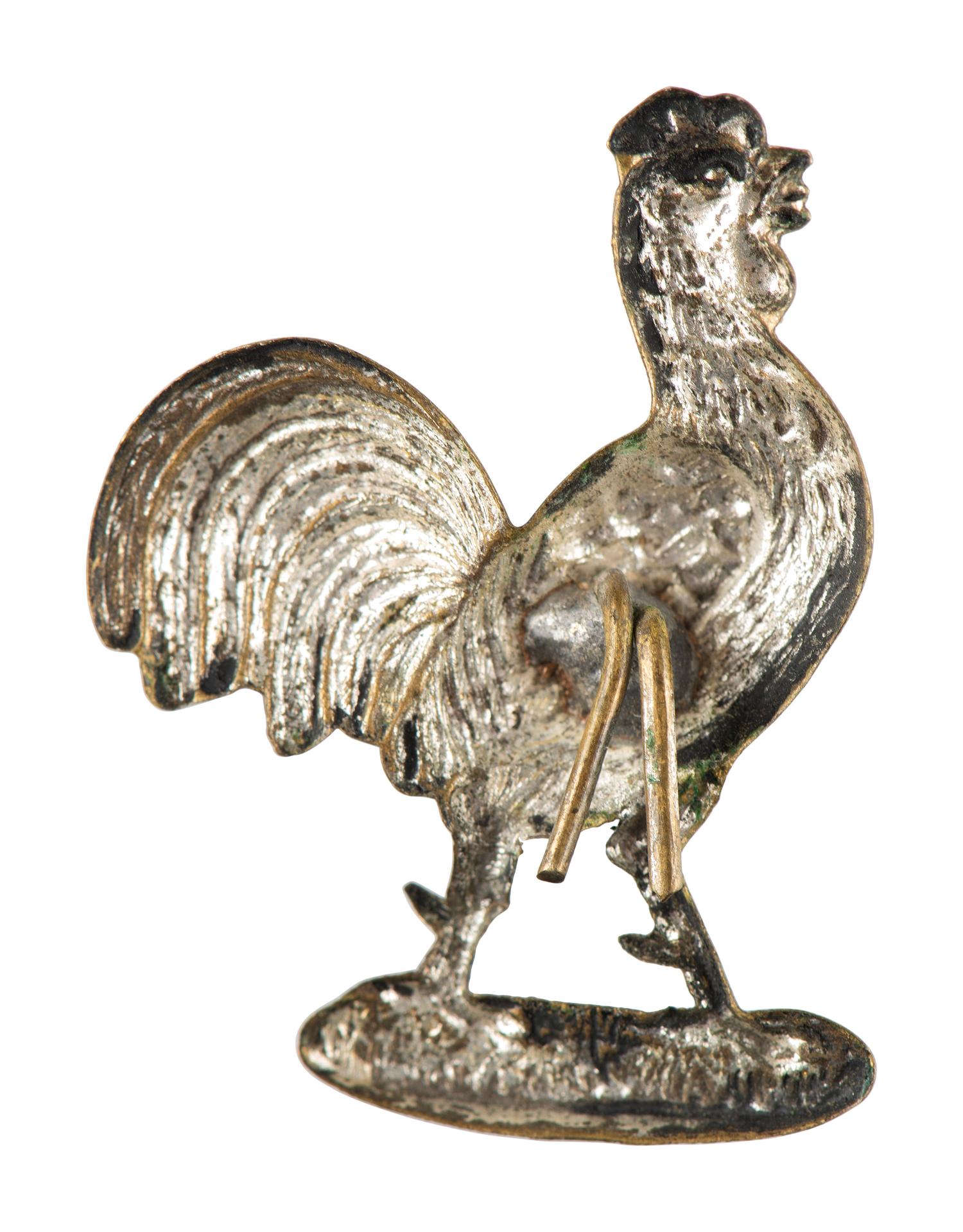[CIVIL WAR]. 7th Ohio Infantry rooster badge.