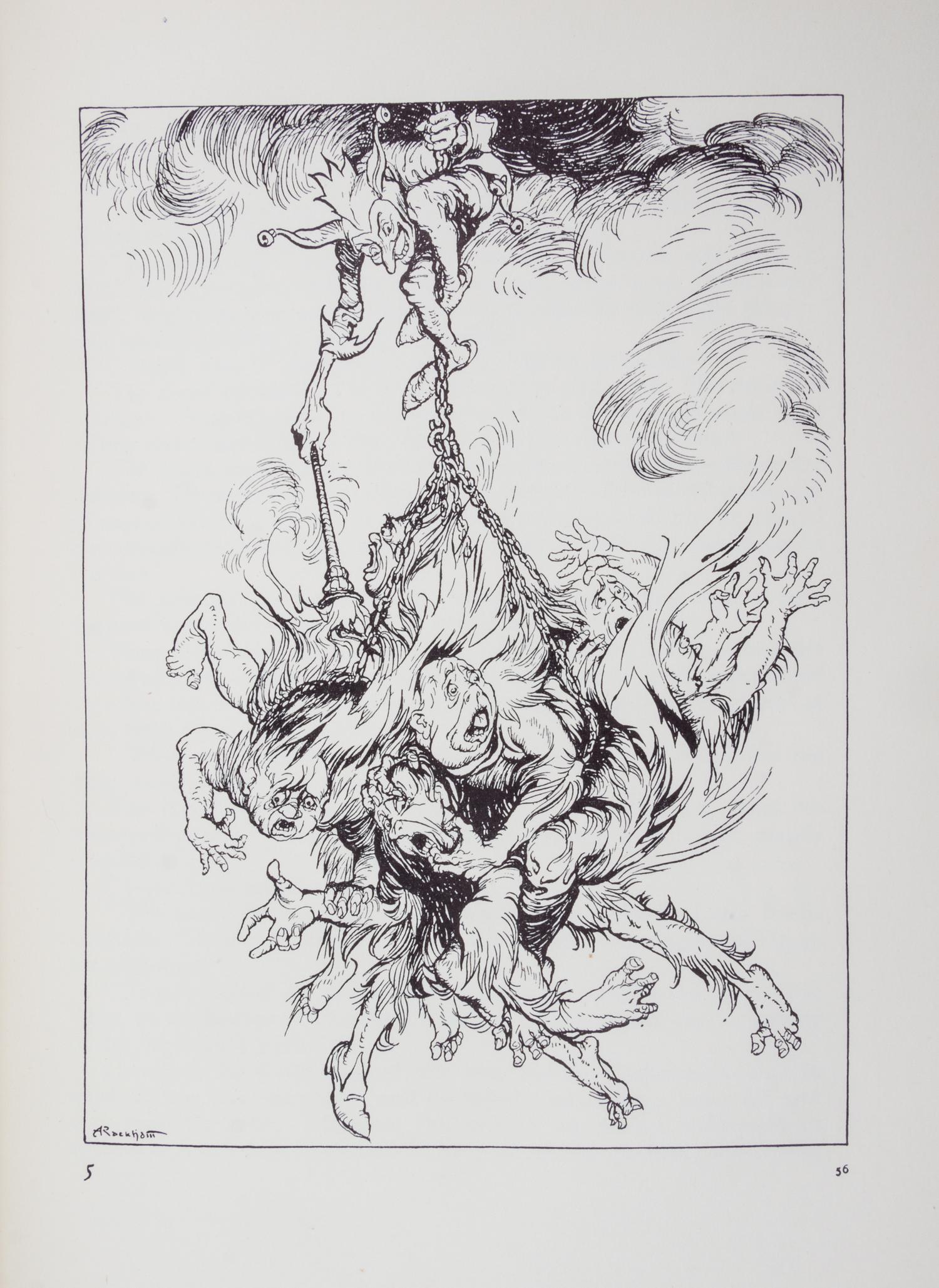 (WEITZ-COLEMAN; RACKHAM, ARTHUR) POE, EDGAR ALLAN. Tales of Mystery and Imagination. London, 1935. Finely bound by Herbie Weitz