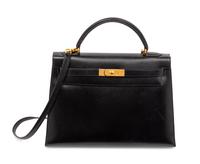 Hermès, Kelly 32 in Noir Box Leather