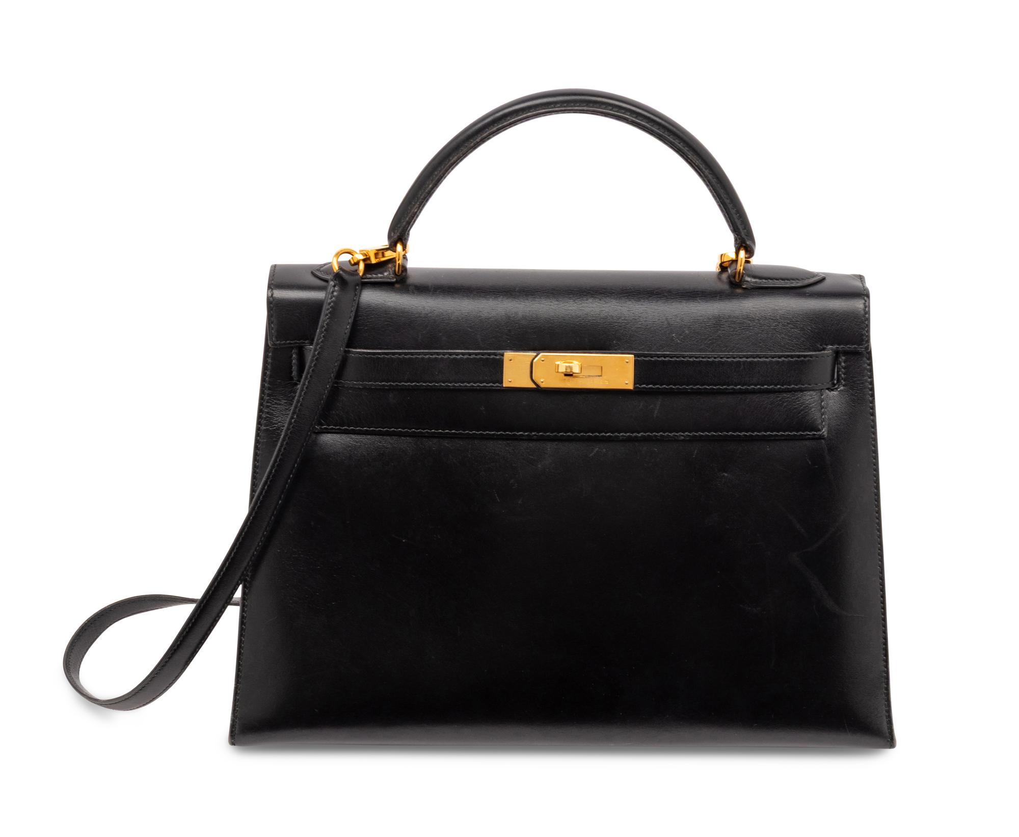 Hermès, Kelly 32 in Noir Box Leather