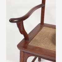 A pair of Chinese huanghuali armchairs, Sichutou Guanmaoyi 黄花梨四出頭官帽椅一對 Late Ming to Qing dynasty 晚明或清