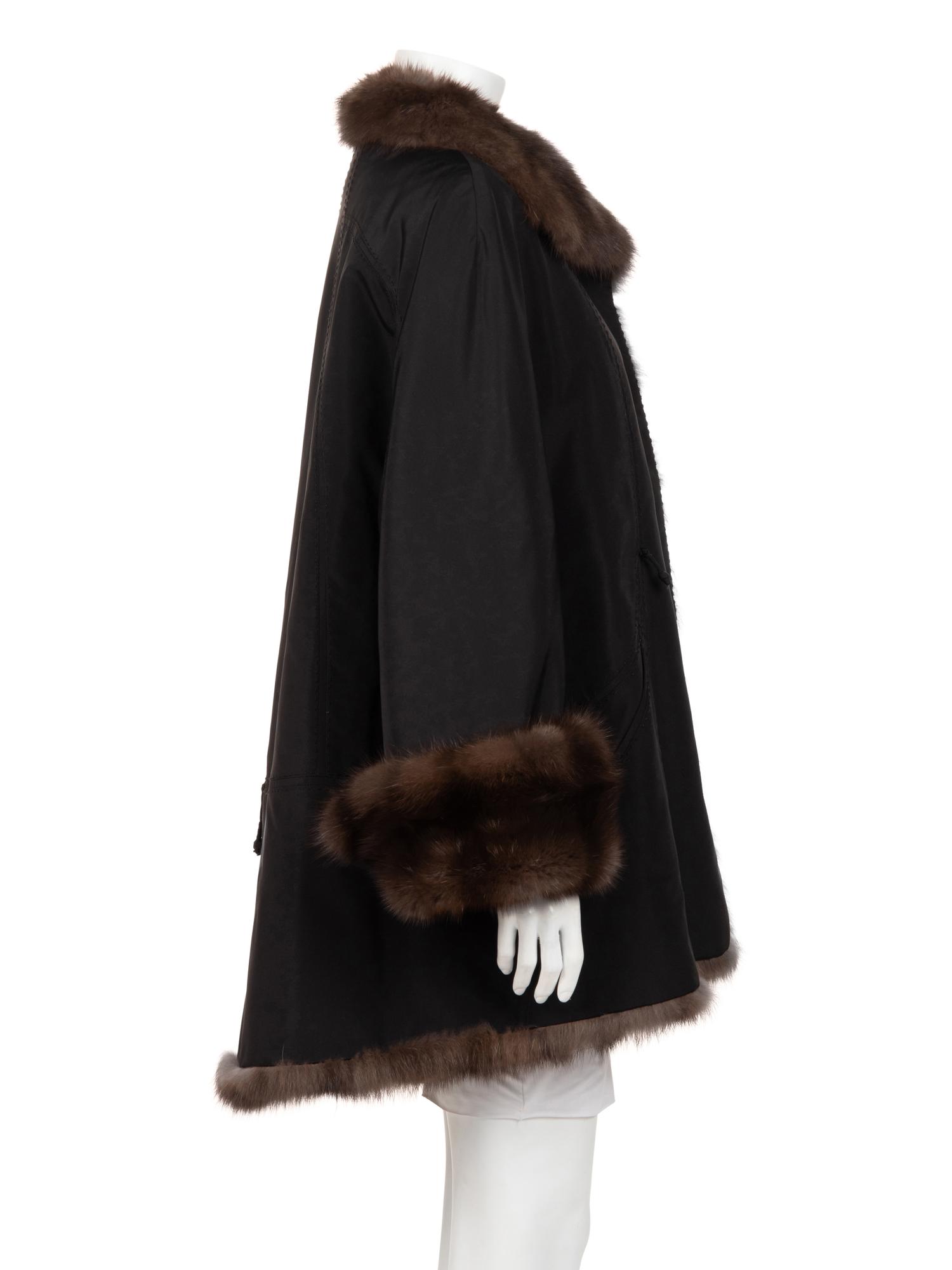 Ralph Rucci Sable Trimmed Coat