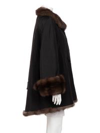 Ralph Rucci Sable Trimmed Coat