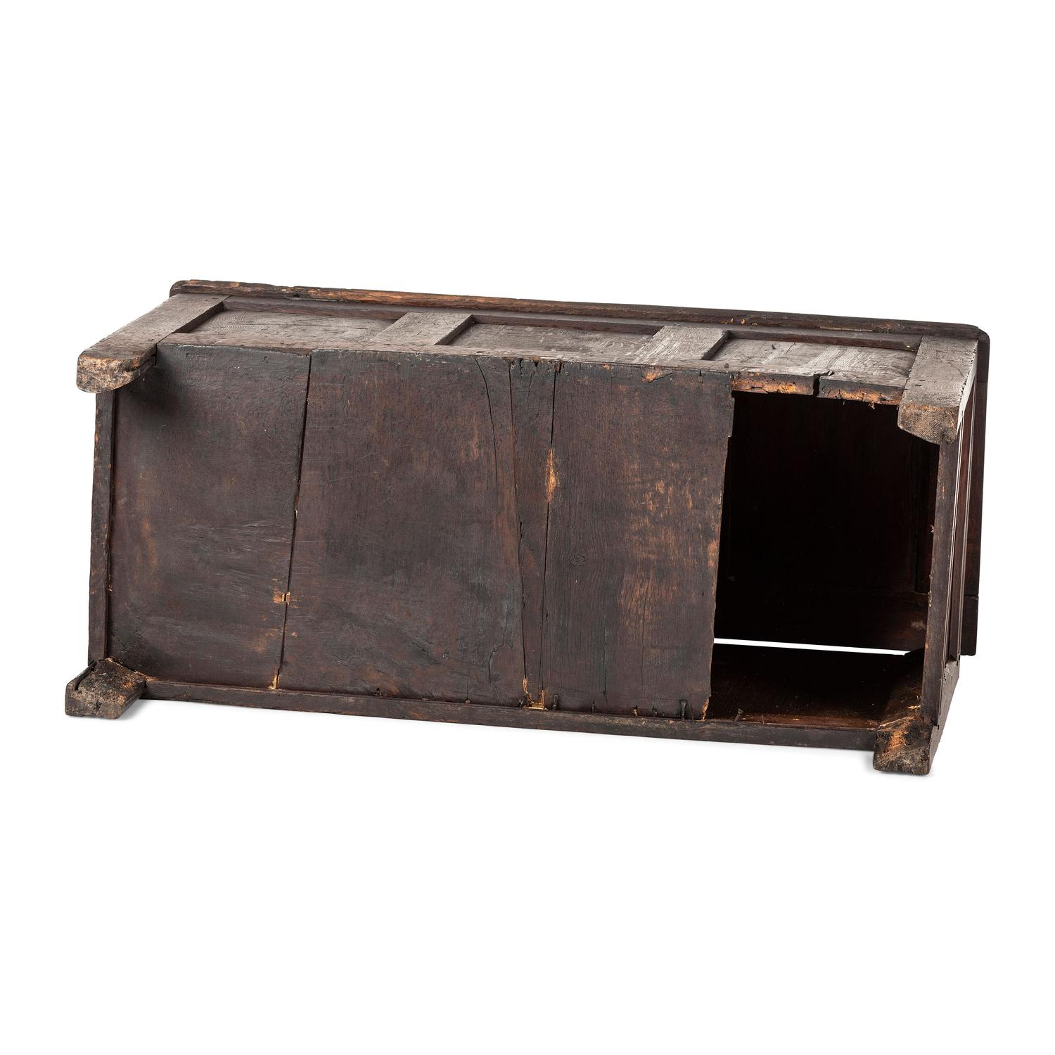 An English Carved Oak Blanket Chest