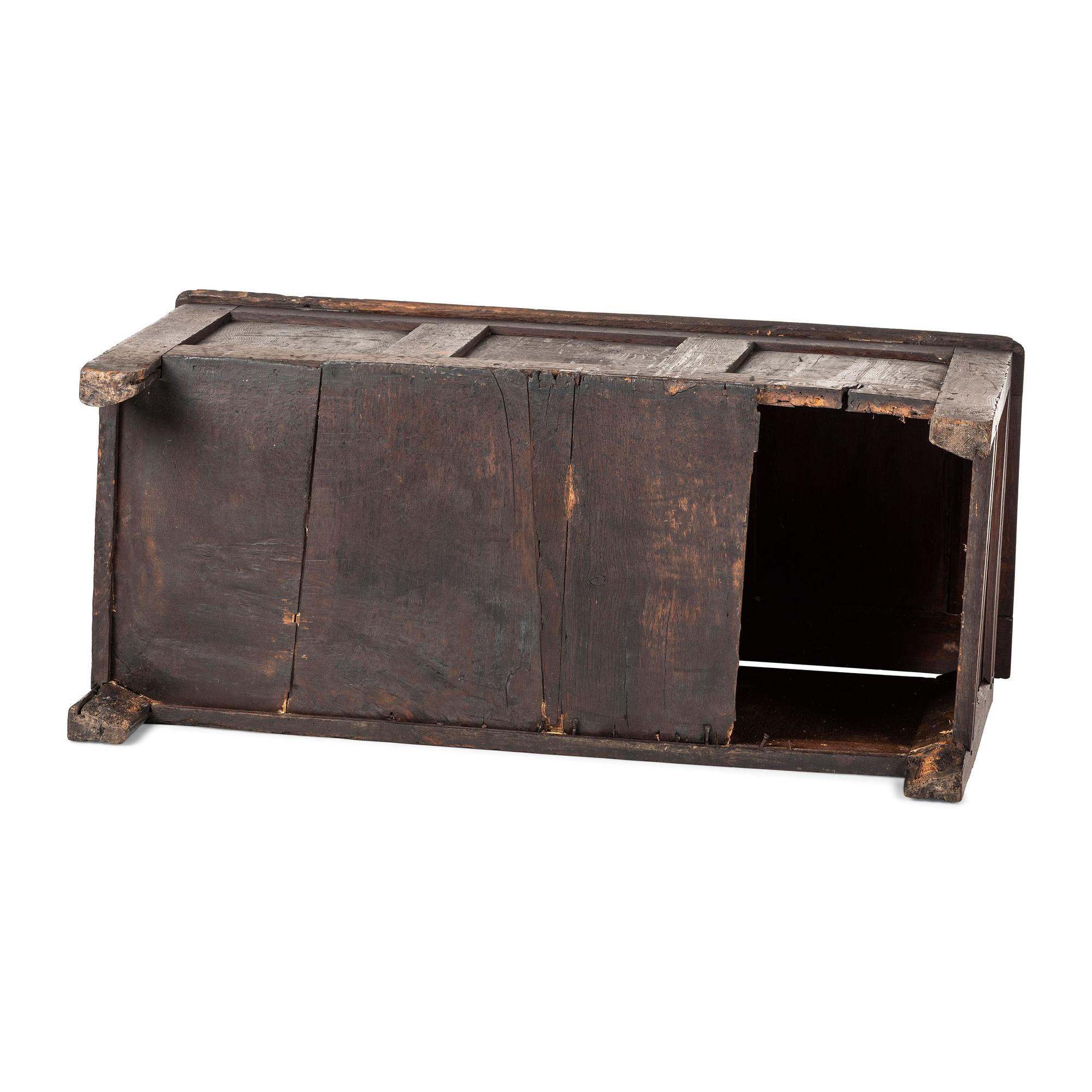 An English Carved Oak Blanket Chest