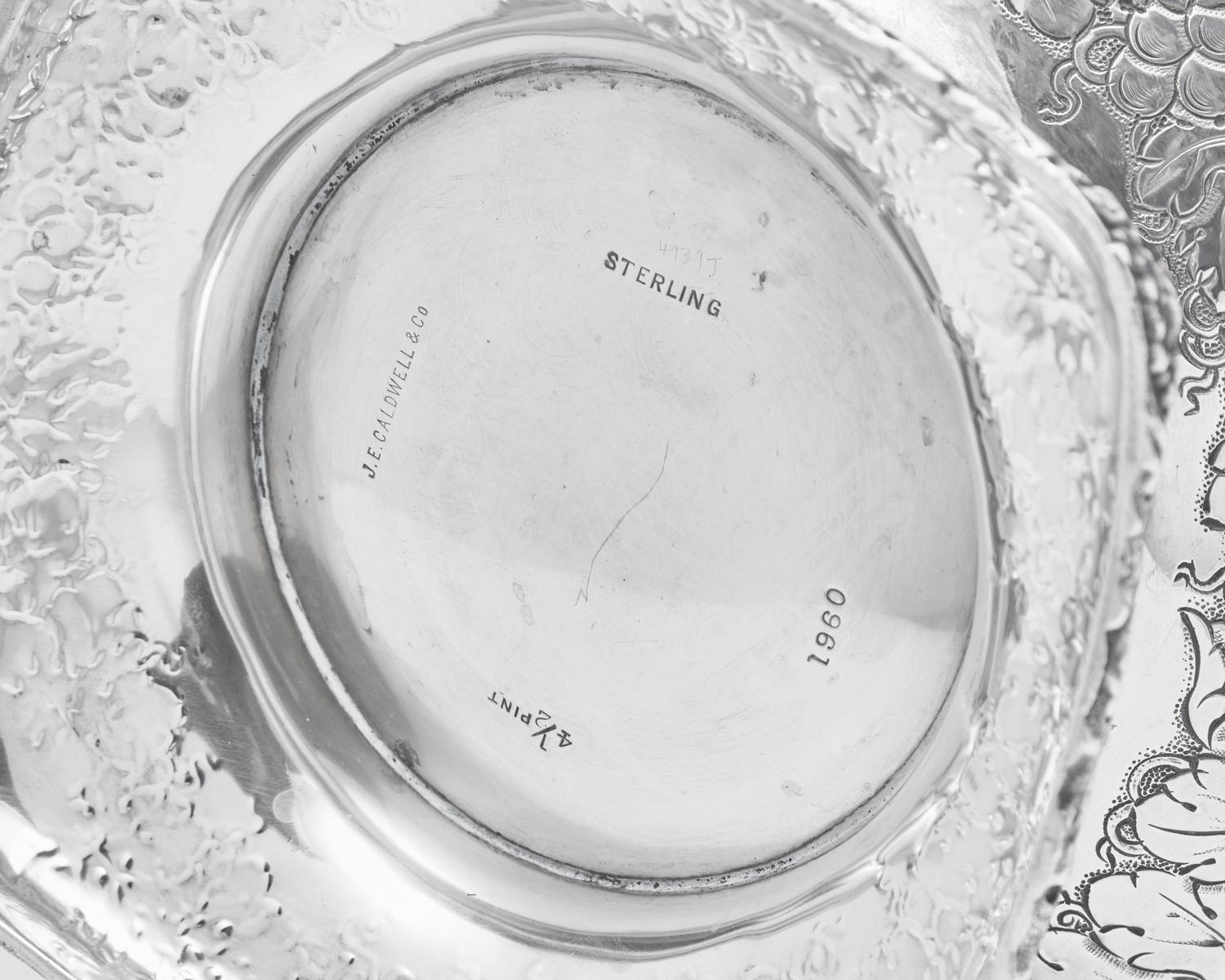 An American Silver Water Pitcher and Reticulated Bowl