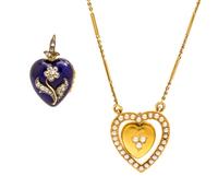 A Collection of Antique Yellow Gold Jewelry, 14.30 dwts.