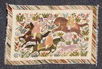 Two Needlepoint Rugs Dimensions of larger 35 x 23 inches. — 20TH CENTURY