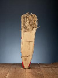 Apsáalooke [Crow] Beaded Hide Toy Cradle