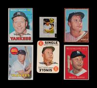 A Group of Six 1960s Topps Mickey Mantle Baseball Cards,