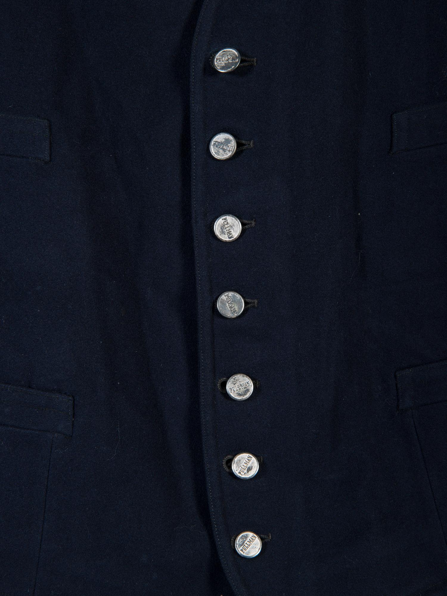 [OCCUPATIONAL]. Pullman Porter uniform jacket and vest. Ca. early to mid 1900s.