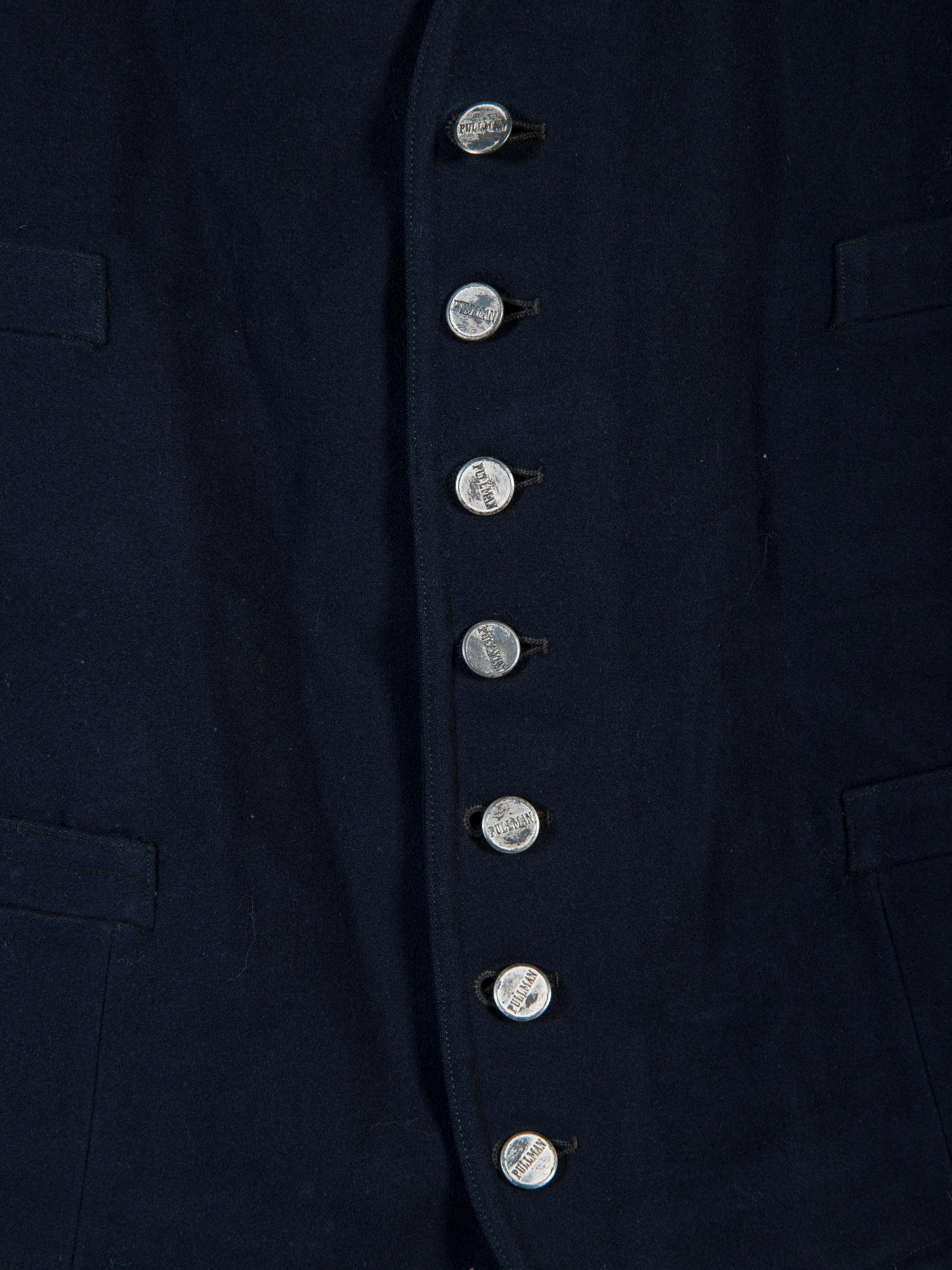 [OCCUPATIONAL]. Pullman Porter uniform jacket and vest. Ca. early to mid 1900s.