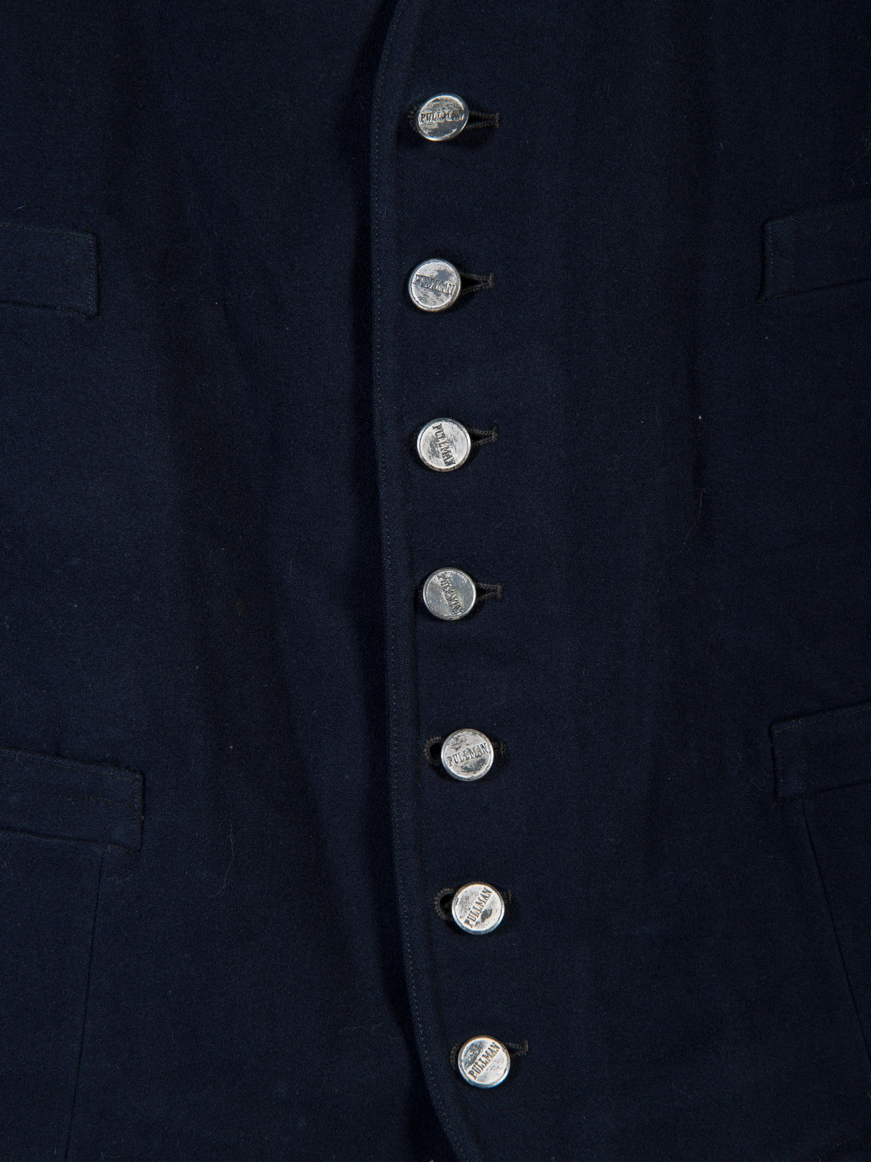 [OCCUPATIONAL]. Pullman Porter uniform jacket and vest. Ca. early to mid 1900s.