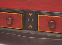 A Soap Hollow painted and stencil-decorated pine blanket chest with drawers, Somerset County, PA, dated "1866"