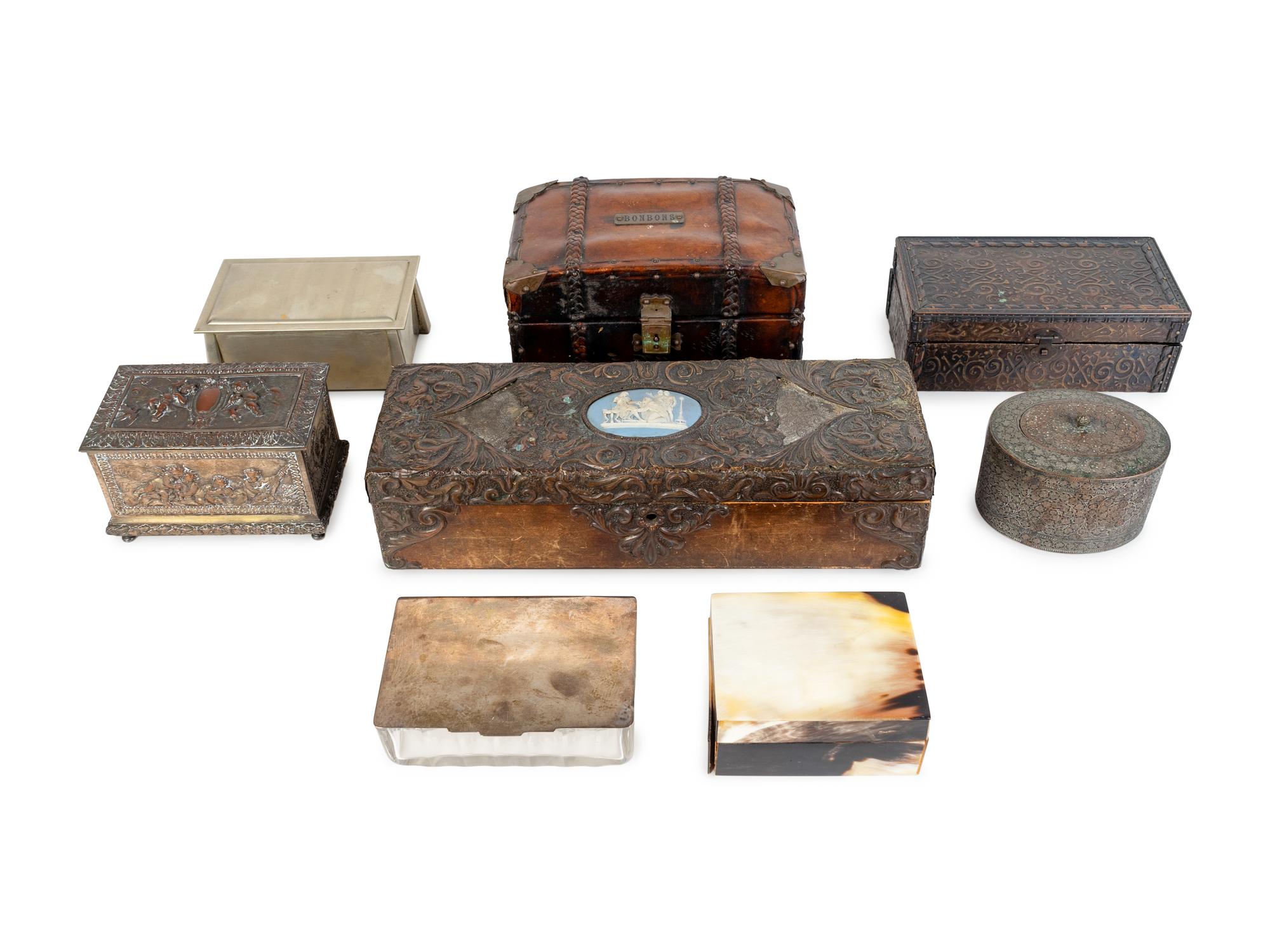 A Miscellaneous Group of Eight Boxes — 19TH/20TH CENTURY