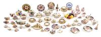 A Collection of Porcelain Table Articles Width of widest 1 1/8 inches. — Various Makers