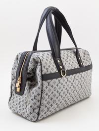 A Louis Vuitton Blue Monogram Canvas Josephine GM Handbag, 13.8" x 9" x 7"; Handle drop: 6".