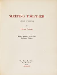 [Black Sun Press] Crosby, Harry. Collected Poems of Harry Crosby