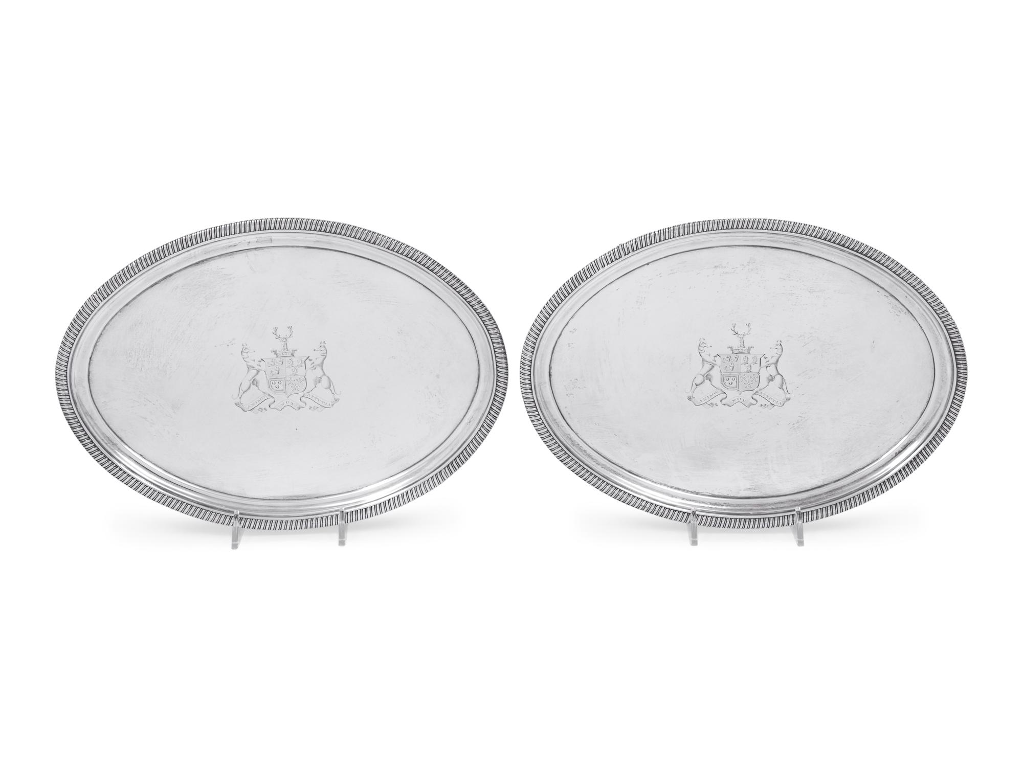 A Pair of George III Silver Waiters